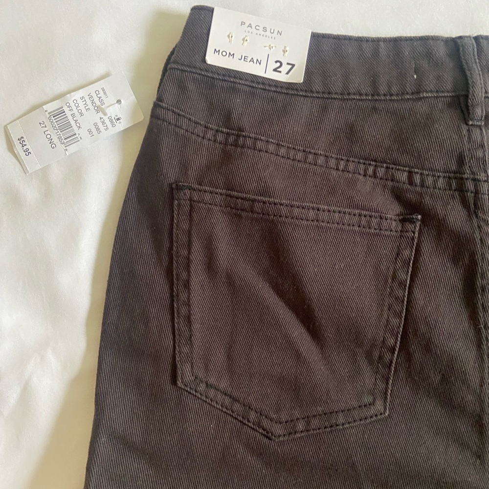NEW Pac Sun mom jean black size 27 long